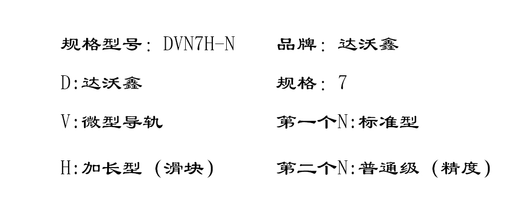 DVN7H-N微型導(dǎo)軌型號圖片